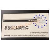 40 Smith&wesson 180 Grain, 100 Rounds