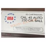 Cal. 45 Auto, 230 Grain, 200 Rounds