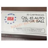 Cal. 45 Auto, 230 Grain, 200 Rounds