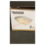 Pair Flushmount Ceiling Fixtures