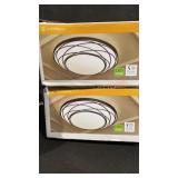 Pair Flushmount Ceiling Fixtures