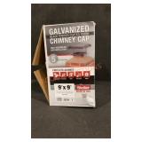 Galvanized Chimney Cap 9"x9"