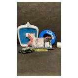 Misc. Lot soap dispenser, net, plug in time and