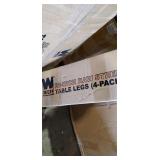 Wen 28" Raw Steel Table Legs 4 Pack