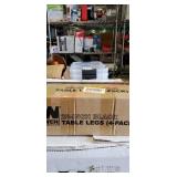 Wen 28" Black Table Legs 4 Pack