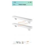 24" Ledge Shelve Set Of 2