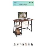 Computer Desk With Shelves 43"