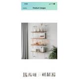 Theo Floating Bookcase 4 Shelf