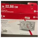 9" Twin Window Fan
