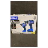 Kobalt 24V Max Brushless Tools 2 Batt