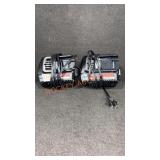 Pair Craftsman 20V Battery Chargers