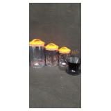 Acrylic Canisters & Drip 1 Cup Coffeemaker