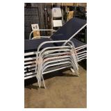 Lot of seven Allen & Roth lounge chairs -damaged