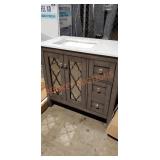 36" x 20" x 35" Vanity with Top