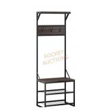 Afton Metal Frame Hall Tree