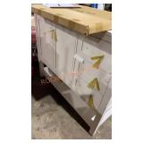 42" White Shelf Vanity