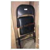 Black Folding Card Table Chair