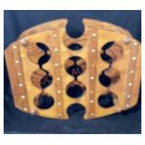 Wood Wine Rack 16"x 21"x 7 1/4"