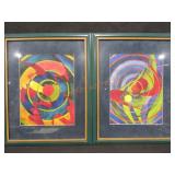 20 X 16 Pair Of Framed Water Colors