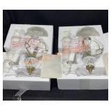 Pair Victorian Style Ceramic Wall Lamp