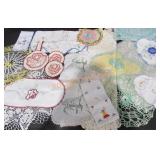 Crocheted Doilies, Hand Stitched Cotton Doiles