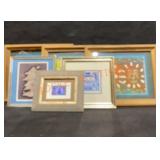 Lot 6 Framed Prints Largest 13"x 16"