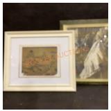 Pair Framed Prints Largest 20"x 24"