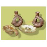 Frankoma Pottery Candle Holders