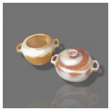 Pair Frankoma Pottery Casseroles