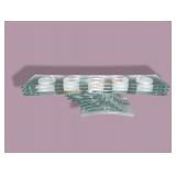 Light Green Acrylic Art Deco Votive Holder