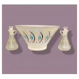 Retro Atomic Salad Set-bowl & Cruets