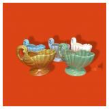 5 Shell Shape Planters 5 1/2"x 8"haeger