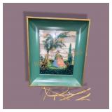 Reverse Painted Picture Light 14"x12" Approx