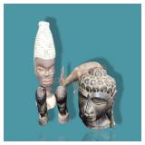 Tribal Figures & Carvings 14" Tallest