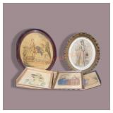 Lot Of 6 Prints 16"x 19" Largest Oval