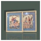 Pair 22 1/2 " X 26 1/2"framed Prints