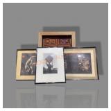 Lot Of Framed Prints,fabric Etc.