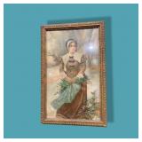 Pair Of Antique Frames & Prints