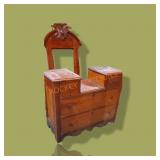 Vintage Vanity Dresser With Mirror