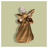 A Santa Creation Musical Angel W/rotating Base