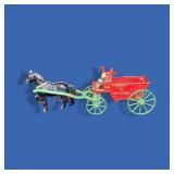 Cast Iron Horse & Sand Gravel Wagon