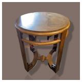 Round Mid Century Modern Side Table