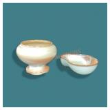 Pair Frankoma Pottery Bowls 4n & 22