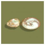 Pair Frankoma Pottery Ashtrays