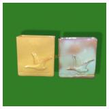 Pair Frankoma Pottery Vases 60b