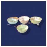 4 Frankoma Pottery Vegetable Bowls