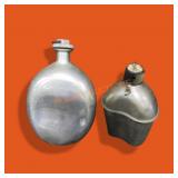 Old Aluminum Water Bottle & Canteen