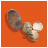 Wood Giraffe Bowls & Oblong Bowl "kenya"