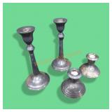 Weighted Sterling Candle Stick Holders