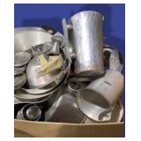 Large Box Hammered Aluminum